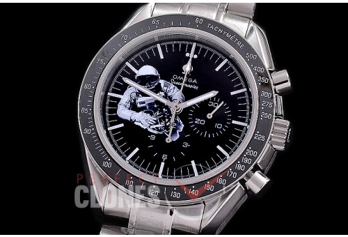 0 0 0 0 OMSP00266S1 Speedmaster Moon Watch Limited Edition SS/RG/SS Black OS20 Quartz