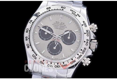 0 0 0 0 RLDS-126509-153W QF 904L Steel Daytona 126509 SS/SS Rhodium Grey Sticks 4131 Superclone - 72 Hours Power Reserve Movement / Extra Weighted