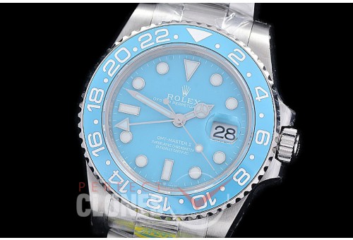 RLGS00968 Clean-F 904L Steel GMT 126710 Special Tiffany Edition SS/SS Tiffany Blue VR 3285 CHS 