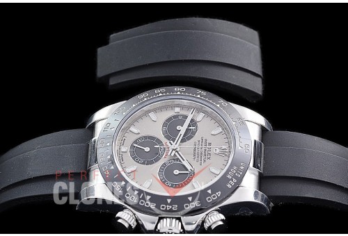 0 0 0 RLDS-4130-963R ZF 904L Steel Daytona 116519LN SS/CER/RU Grey Sticks 4130 Superclone - 72 Hours Power Reserve Movement