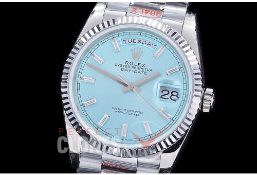 0.0 0 0 0 R40DDS00338S BPF V2 Extra Weighted Daydate 40mm 228239 904 Steel SS/SS Fluted Bez Ice Blue Glazier SH 3255