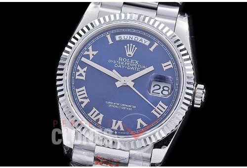 0.0 0 0 0 0 0 R36DDS00323S BPF Extra Weighted Daydate 40mm 128239 904 Steel SS/SS Fluted Bez Blue Roman SH 3255