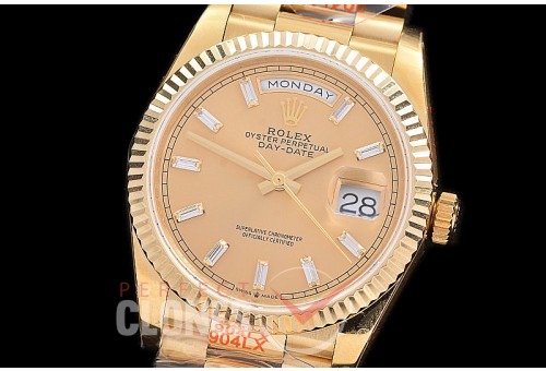 0.0 0 0 0 0 0 R36DDF00335S BPF Extra Weighted Daydate 40mm 128238 904 Steel YG/YG Fluted Bez Gold Glazier SH 3255
