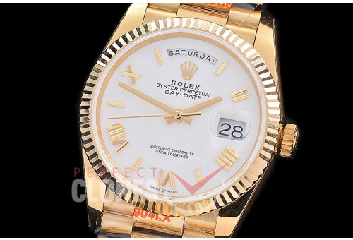 0.0 0 0 0 0 0 R36DDF00326 BPF Extra Weighted Daydate 40mm 128238 904 Steel YG/YG Fluted Bez White Roman A-2836