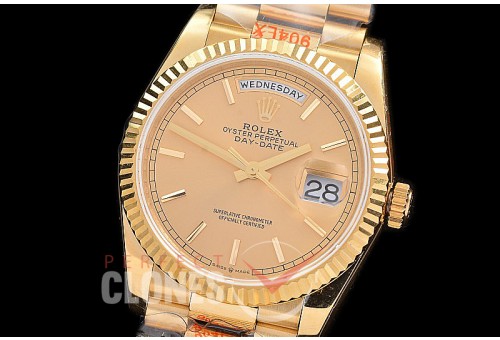0.0 0 0 0 0 0 R36DDF00305S BPF Extra Weighted Daydate 40mm 128238 904 Steel YG/YG Fluted Bez Gold Sticks SH 3255