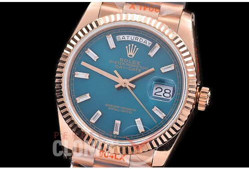 0.0 0 0 0 0 0 R36DDR00333S BPF Extra Weighted Daydate 40mm 128235 904 Steel RG/RG Fluted Bez Blue Glazier SH 3255
