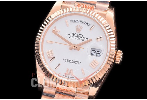 0.0 0 0 0 0 0 R36DDR00326 BPF Extra Weighted Daydate 40mm 128235 904 Steel RG/RG Fluted Bez White Roman A-2836