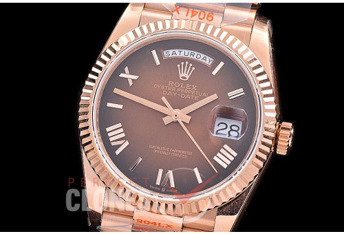 0.0 0 0 0 0 0 R36DDR00329S BPF Extra Weighted Daydate 40mm 128235 904 Steel RG/RG Fluted Bez Brown Ombre Roman SH 3255