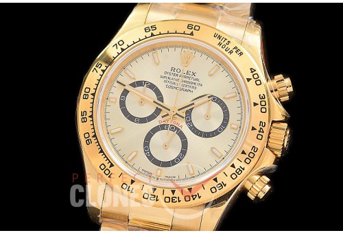 0 0 0 0 RLDF-126508-155W QF 904L Steel Daytona 126508 YG/YG Gold Sticks 4131 Superclone - 72 Hours Power Reserve Movement / Extra Weighted 