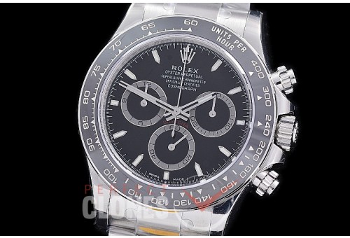 0 0 0 0 0 RLDS-126500-302 ZF 904L Steel Daytona 126500LN SS/SS Black Sticks DD 4131 Superclone - 72 Hours Power Reserve Movement 