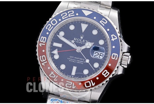 0 0 0 0 0 0 0 RLGS00974 C-PLus 904L Steel GMT 126710BLRO Pepsi SS/SS/Oyster Blue 3285 CHS