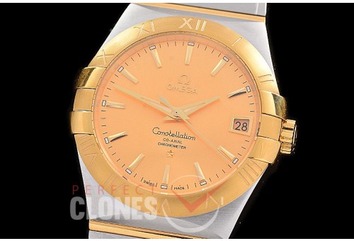 0 0 0 0 OMCON-39-135 M+S-F Constellation Co Axial YG/YG Gold Sticks Calibre 8500 Superclone