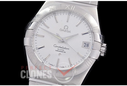 0 0 0 0 OMCON-39-101 M+S-F Constellation Co Axial SS/SS Silver Sticks Calibre 8500 Superclone