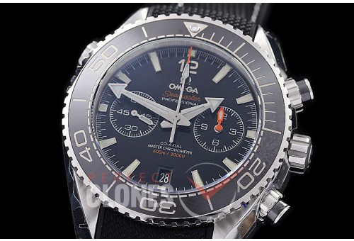 0 0 0 0 0 OMCPOC45-001R M+S-F Planet Ocean Chrono SS/RU Black A-7750 Mod to Calibre 9900 Functions 