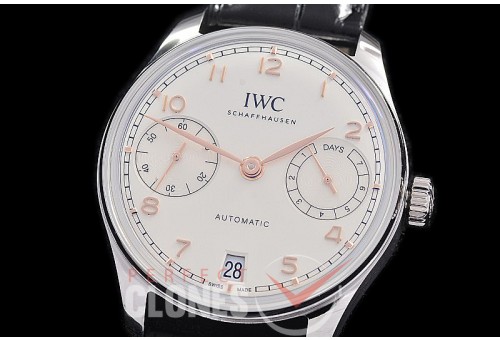 0 0 0 0 0 0 IWP7D00011 APS-F Portugieser Automatic 42 7 Days IW501701 SS/LE Silver-Gold A-52011