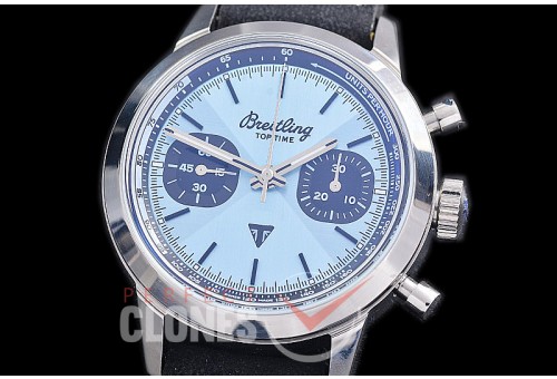 BLTT-111L Top Time Trumph Chronograph Limited Edition SS/SS Light Blue Sticks Asia 7750