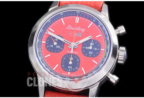 BLTT-154L Top Time B01 Chervolet Corvette Chronograph Limited Edition SS/SS Red Sticks Asia 7750 