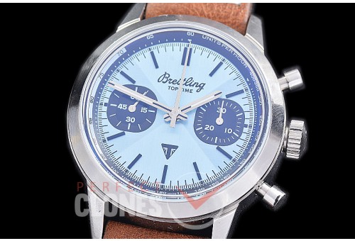 BLTT-112L Top Time Triumph Chronograph Limited Edition SS/SS Light Blue Sticks Asia 7750