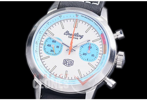 BLTT-102L Top Time Deus Chronograph Limited Edition SS/SS White Sticks Asia 7750