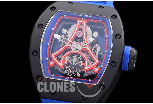 0 0 0 0 0 0 RM052-01-003 JBF RM 052-01 Paris St Germain PSG Limited Ed NTPT/RU Skeleton Real Tourbillon Movt