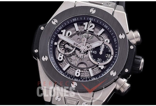 0 0 0 0 0 HB45-106 ZF Big Bang Unico SS/CER/RU Black Skeleton A-7750 