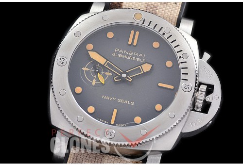 0 0 0 0 0 PN1518AA01 XF/VSF Pam 1518 AA Series QuarantQuattro Navy Seals Luminor Submersible SS/NY Black VS P900