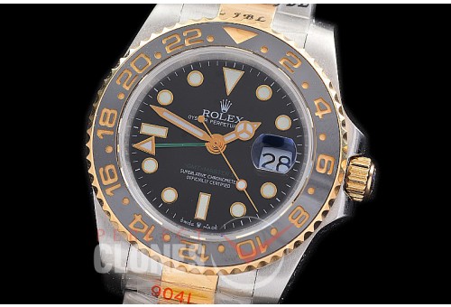 0 0 0 0 0 0 RLGT00801 NF 904 Steel GMT 116713LN SS/YG Black A-2813 - Noob Factory Special Offer 