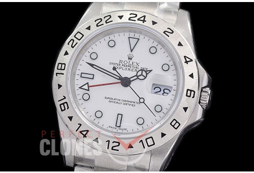 0 0 0 0 0 0 0 0 0 0 RLEX00911 UV GMF 16570 CHS Explorer II SS/SS White VR 3186