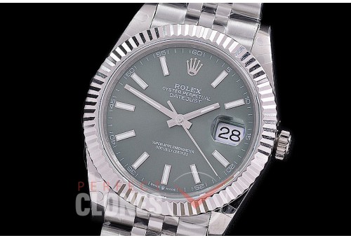 R41DJS-3235-106 BP 126334 Datejust 41mm SS/SS Fluted/Jubilee Green Sticks VR 3235 