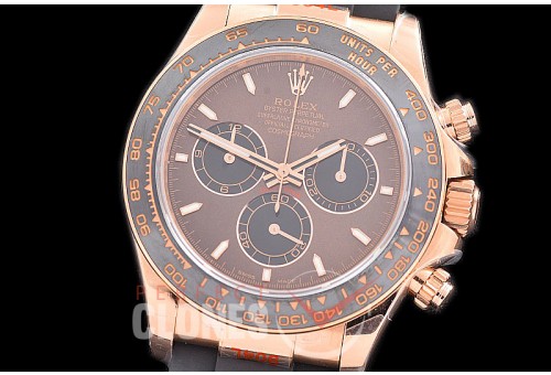 0 0 0 0 0 0 RLDFR-126515-107RW QF 904L Steel Daytona 126515LN RG/CER/RU Brown Sticks 4130 Superclone - 72 Hours Power Reserve Movement / Extra Weighted