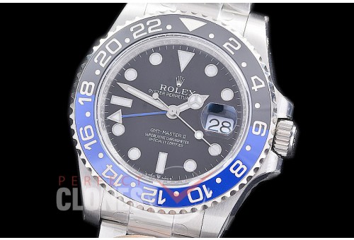 0 0 0 0 0 RLGS00872 SCF 904L Steel GMT 126710BLNR Batman SS/SS/Oyster Black VR 3285 CHS