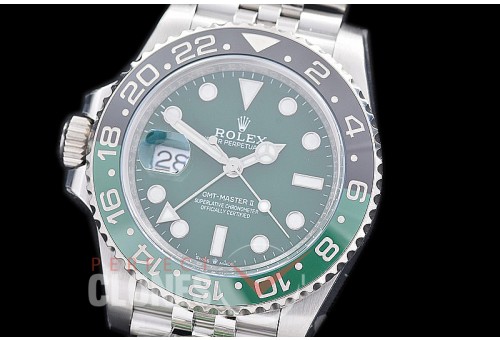 0 0 0 0 0 RLGS00875J SCF 904L Steel Lefty GMT 126729VTNR "Sprite" SS/SS/Jubilee Green VR 3285 CHS