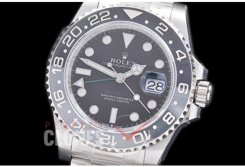 0 0 0 0 0 RLGS00961 Clean-F 904L Steel GMT 126710GRNR SS/SS/Oyster Black DD 3285 CHS - 72 Hours Power Reserve