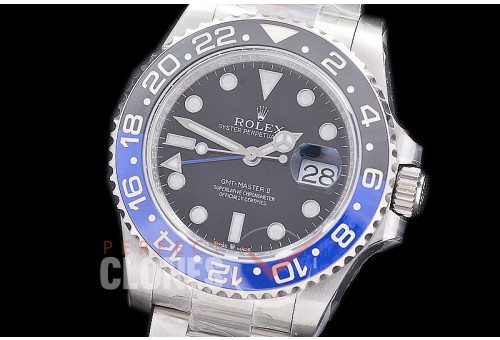 0 0 0 0 0 RLGS00962 Clean-F 904L Steel GMT 126710BLNR Batman SS/SS/Oyster Black DD 3285 CHS - 72 Hours Power Reserve