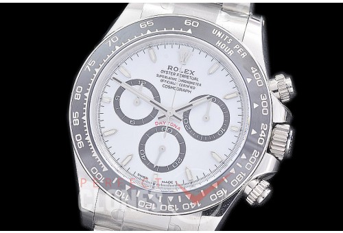 0 0 0 0 0 RLDS-126500-601 Clean-F 904L Steel Daytona 126500LN SS/SS White Sticks DD 4131 Superclone - 72 Hours Power Reserve Movement