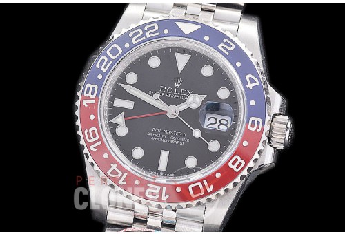 0 0 0 0 0 RLGS00963J Clean-F 904L Steel GMT 126710BLRO Pepsi SS/SS/Jubilee Black DD 3285 CHS - 72 Hours Power Reserve
