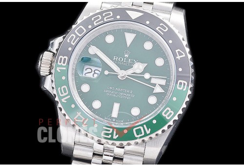 0 0 0 0 0 RLGS00965J Clean-F 904L Steel Lefty GMT 126710VTNR SS/SS/Jubilee Green DD 3285 CHS - 72 Hours Power Reserve 