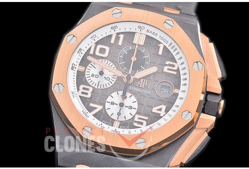 AP26405-113 APJ-F Royal Oak Offshore Chronograph CER/RU Burnt Grey Asian Clone Calibre 3126 