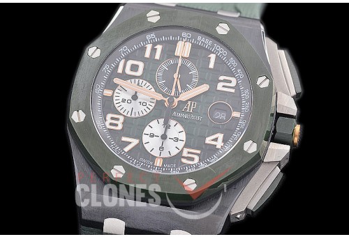 AP26405-112 APJ-F Royal Oak Offshore Chronograph CER/RU Burnt Green Asian Clone Calibre 3126 