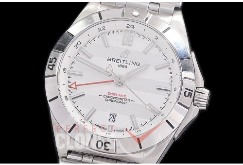 BL-C6N-101 ZF Chronomat Automatic GMT - 6 Nations Ruby Special Edition "England" SS/SS White A-2836 