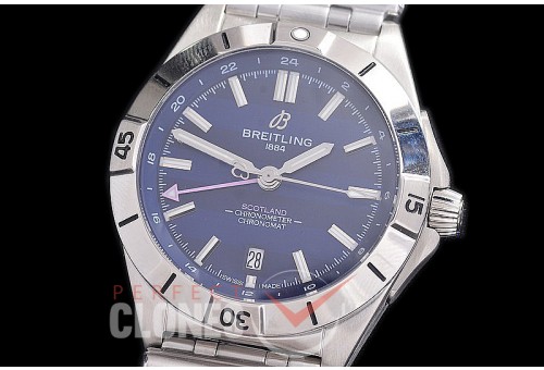 BL-C6N-102 ZF Chronomat Automatic GMT - 6 Nations Ruby Special Edition "Scotland" SS/SS Blue A-2836 