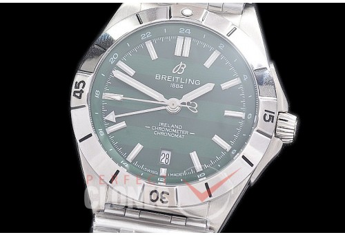 BL-C6N-106 ZF Chronomat Automatic GMT - 6 Nations Ruby Special Edition "Ireland" SS/SS Green A-2836 