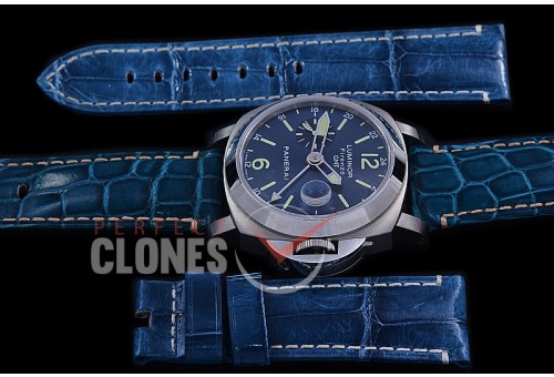 0 0 0 PN228H08 HF Pam 228 H Series Firenze Marina GMT SS/LE Blue A-7750 - Special Offer