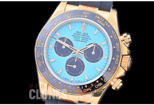 0 0 0 0 0 0 RLDF-126518-509R BPF 904L Steel Daytona 126518LN YG/CER/RU Tiffany Blue Sticks 4131 Superclone 