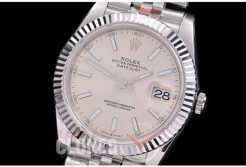 0 0 0 0 0 R41DJS-3235-400 QF 904L Steel Datejust 41mm 126334 SS/SS Fluted/Jubilee Silver Sticks SH 3235 