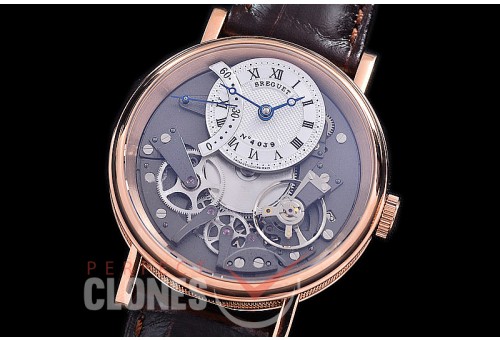 0 0 0 0 BR19206 ZF Tradition Retrograde Seconds 7097 RG/LE White/Steel Seagull Custom Automatic 