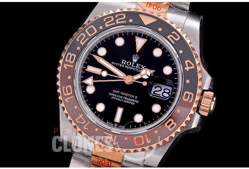 0 0 0 0 0 0 RLGTR00941W GMF V6 904L Steel / 14K Wrapped Rose Gold 2018 GMT 126711CHNR Coke SS/RG Black VR 3285 CHS