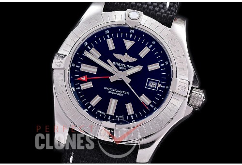 0 0 0 0 0 0 BLSA-43-032N ANF/OXF Avenger Automatic GMT 43mm SS/NY Black Sticks Asia 2836