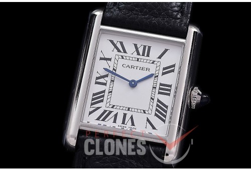 CAR-MUST-101 K11-F Tank Must Large Model SS/LE White Swiss Quartz 