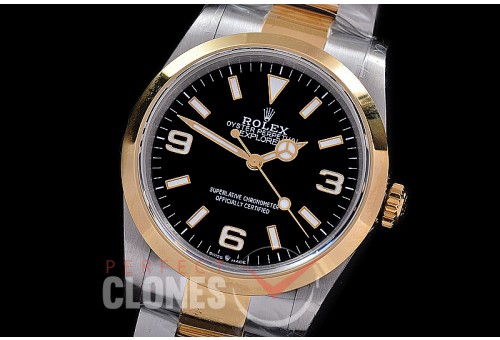 0 0 0 0 0 RLEX-36-106 BP Explorer 1 36mm 124273 SS/YG/SS Black SH 3230